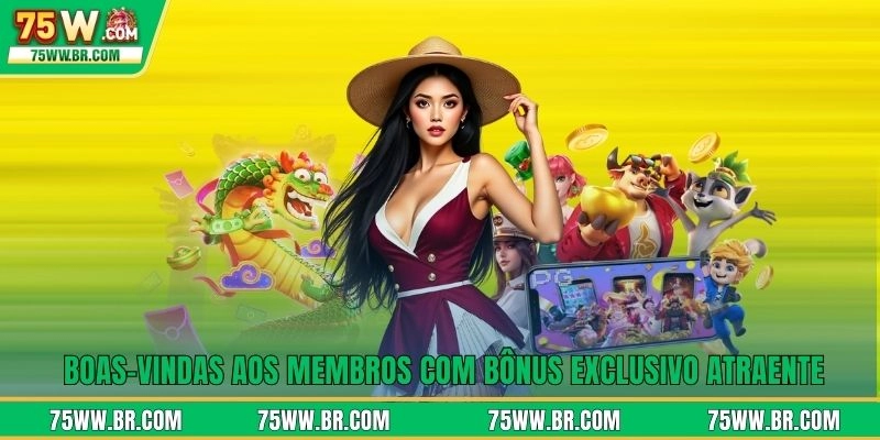 Boas-vindas aos membros com bônus exclusivo atraente