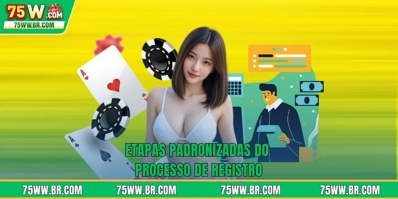 Etapas padronizadas do processo de registro