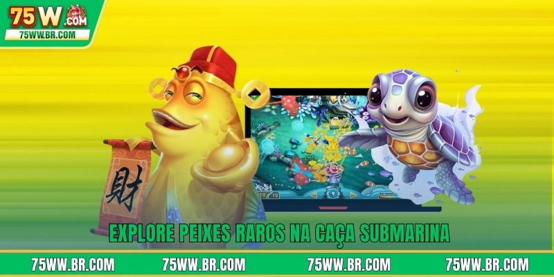 Caça Submarina Na 75W: Explore Profundezas E Ganhe Tesouros 2 Explore peixes raros na caça submarina