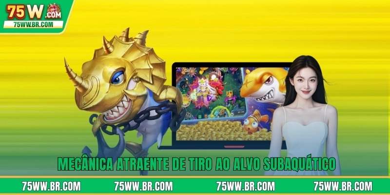 Mecânica atraente de tiro ao alvo subaquático